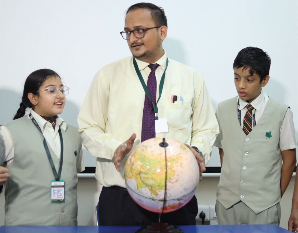 Interactive Classroom Teaching at Ivy World School, Jalandhar